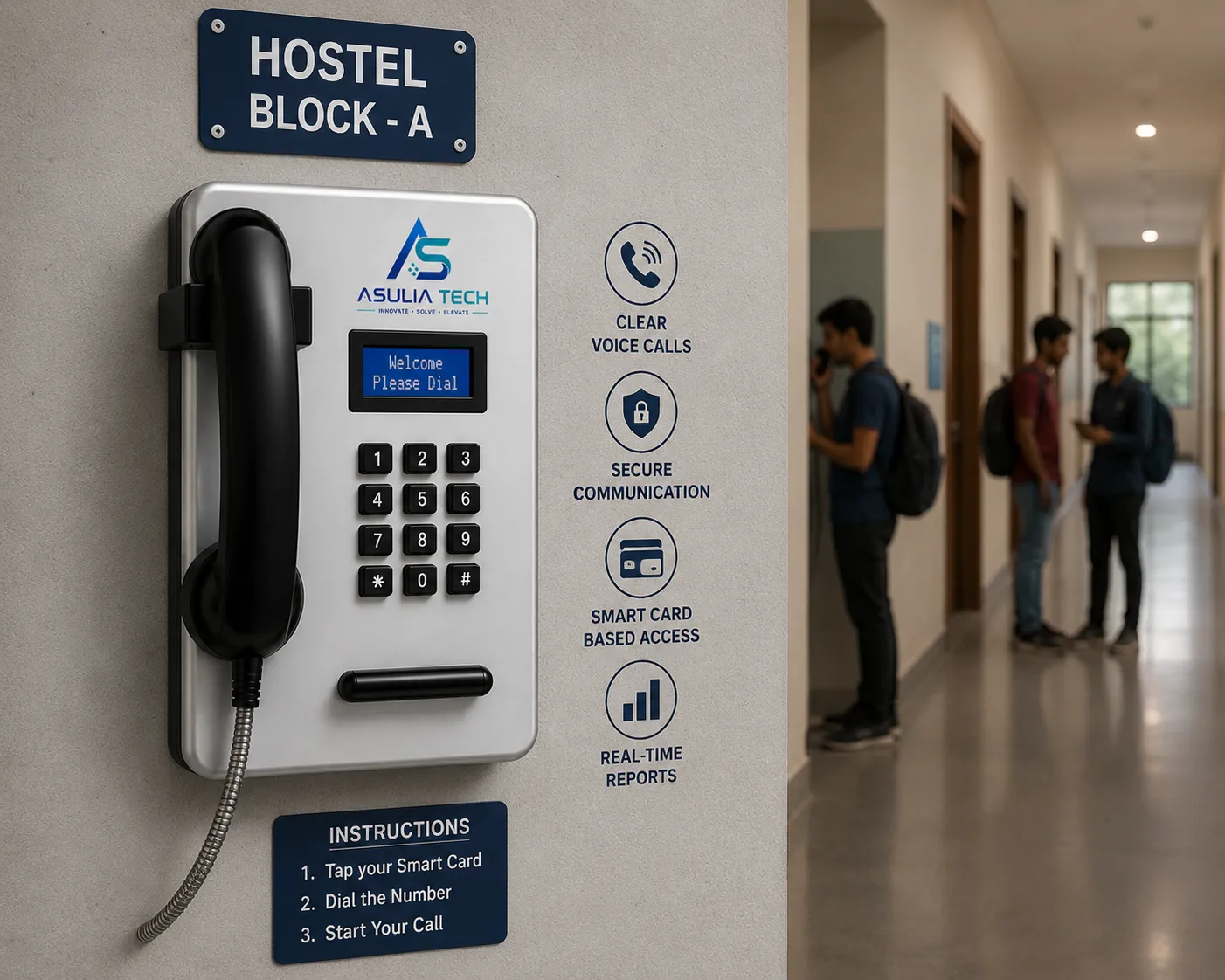 Asulia Tech Smart Pay Phone Device